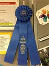 Blue Ribbon for Booth at the 2014 fair