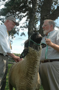 Secretary Kuperus (left), Stretch (center) and John Eick (right)