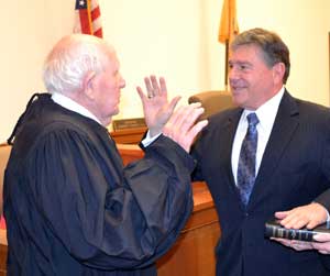 Surrogate Gary Chiusano is sworn in