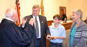 Freeholder George Graham is sworn in