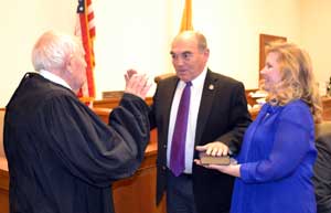 Freeholder Directory Richard Vohden is sworn in