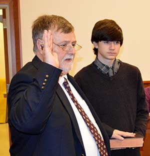 Freeholder Director Phillip R. Crabb is sworn in