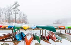 Frozen Kayaks Photo by Catherine Babin