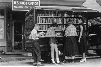 Bookmobile at Walpack Center