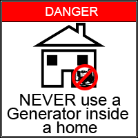 Generator Danger Warning