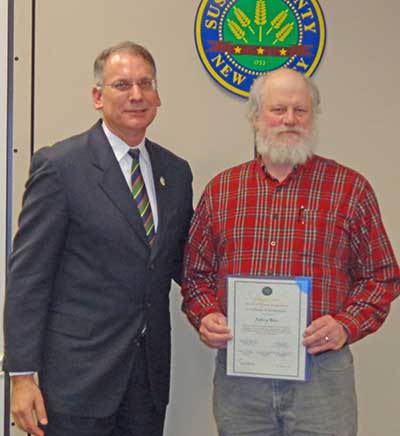 Freeholder Dennis Mudrick and Jeffrey Butz.