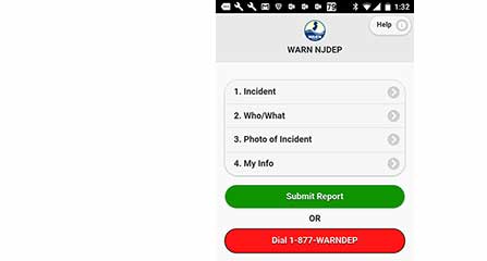 Smartphone app to conveniently report non-emergency environmental incidents.