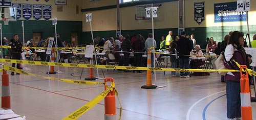 Photo from 2009 H1N1 mass vaccination clinic