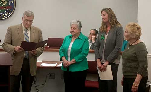 Freeholder Richard A. Vohden and Gwen Federico