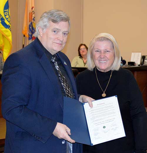 Freeholder George Graham with Carolyn Zydel