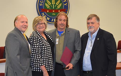 Omnibus Operator Doug Maull with officials