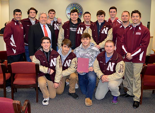 Carl Lazzaro and Newton High School Football Team