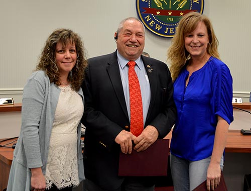 Freeholder George Graham and Girl Scouts