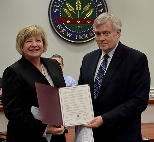 Freeholder George Graham and Carol Novrit