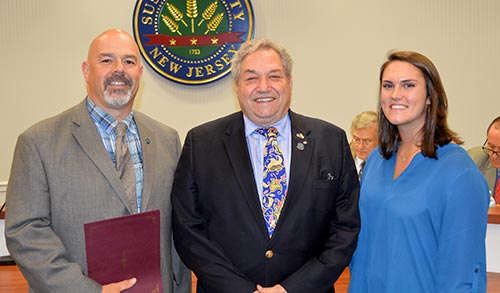 Freeholder Sylvia Petillo, Trevor Hodgson and Amanda Predmore