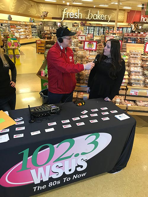 Freeholder Dawn Fantasia and Steve Allen WSUS at BackPack Snack for Kids