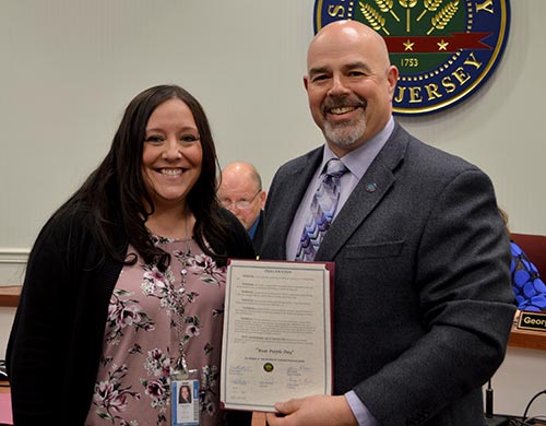 Freeholder Dawn Fantasia and Nick Loizzi