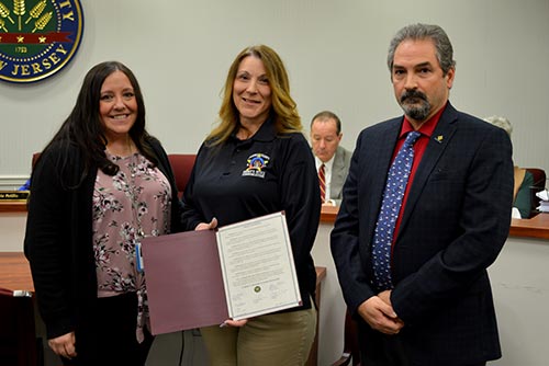 Freeholder Dawn Fantasia, Andrea Wehrenberg and Mark Rozek