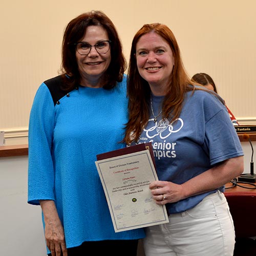 Lorraine Hentz for her involvement with Older American's Day