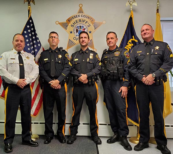 Sheriff Michael F. Strada, Sergeant Scott Haggerty, Sergeant William Ficacci, Sergeant John Gray, Sergeant Michael Tidaback