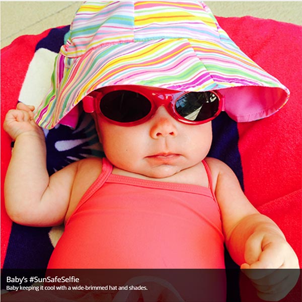 Baby with sun protection