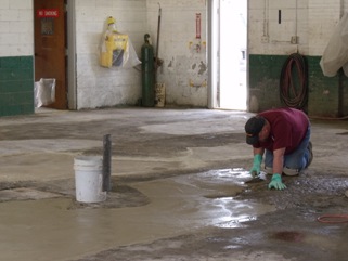 Garage floor repair