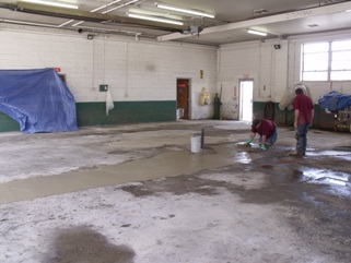 Garage floor repair