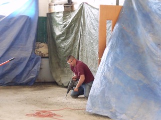 Garage floor repair