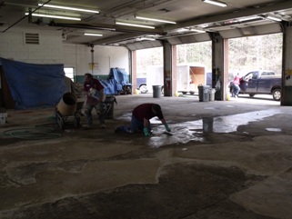 Garage floor repair