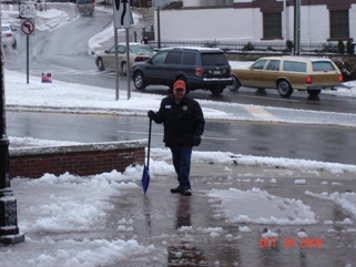 Snow shoveling