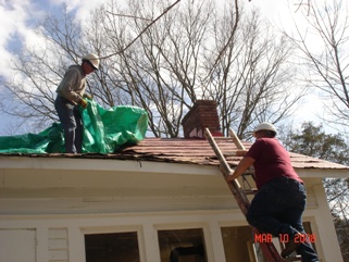 Facilities staff at work