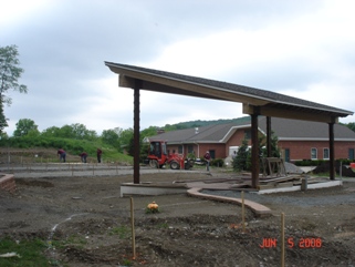 Amphitheatre under construction