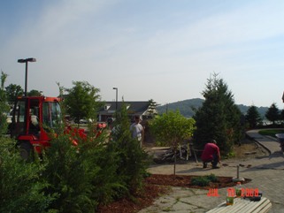 Amphitheatre under construction