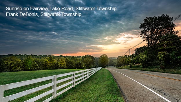 Sunrise on Fairview Lake Road