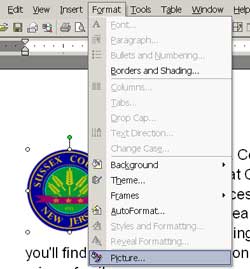 Sample image demonstrates text formatting in Microsoft Word