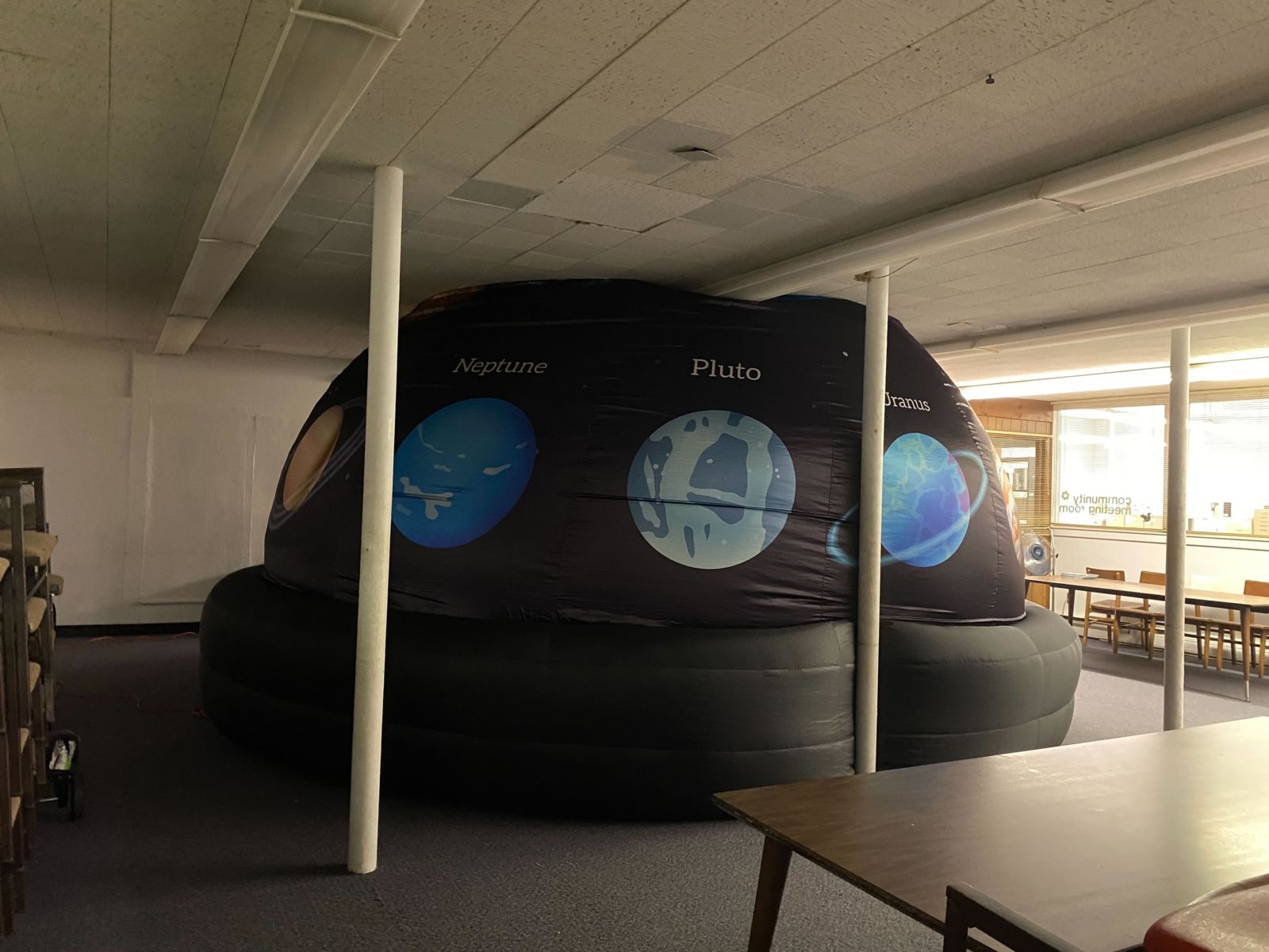 The Pearl Observatory set up for the Summer Reading Kickoff Event at the Main Library on Saturday, June 24